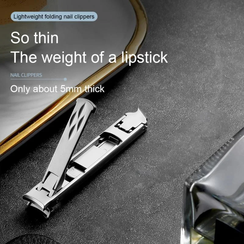 

Stainless Steel Nail Clipper Double-ended Dual-purpose Thin Portable Folding Nail Scissors Nail Clippers Manicure Tools New