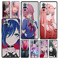 darling in the franxx zero two phone case for xiaomi redmi note 11 10 pro 9s 11s 9 8 7 8t 9c 9a 8a 10s k40 k50 gaming 9t cover