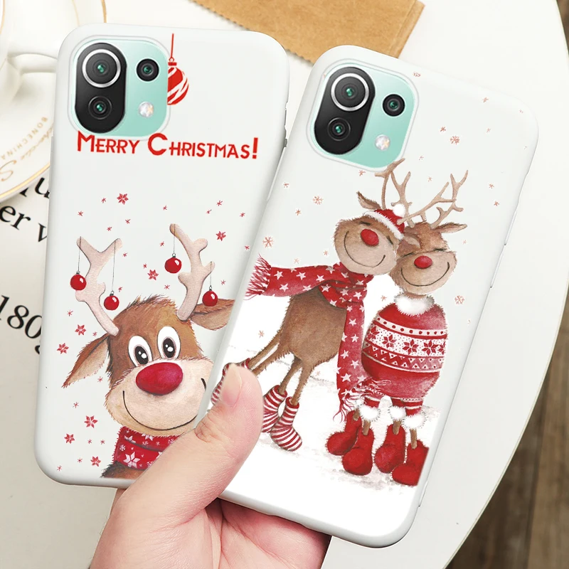 Рождественский Мягкий силиконовый чехол для Xiaomi Mi 11 Lite 5G NE 6 55 &quotОболочка Mi11Lite