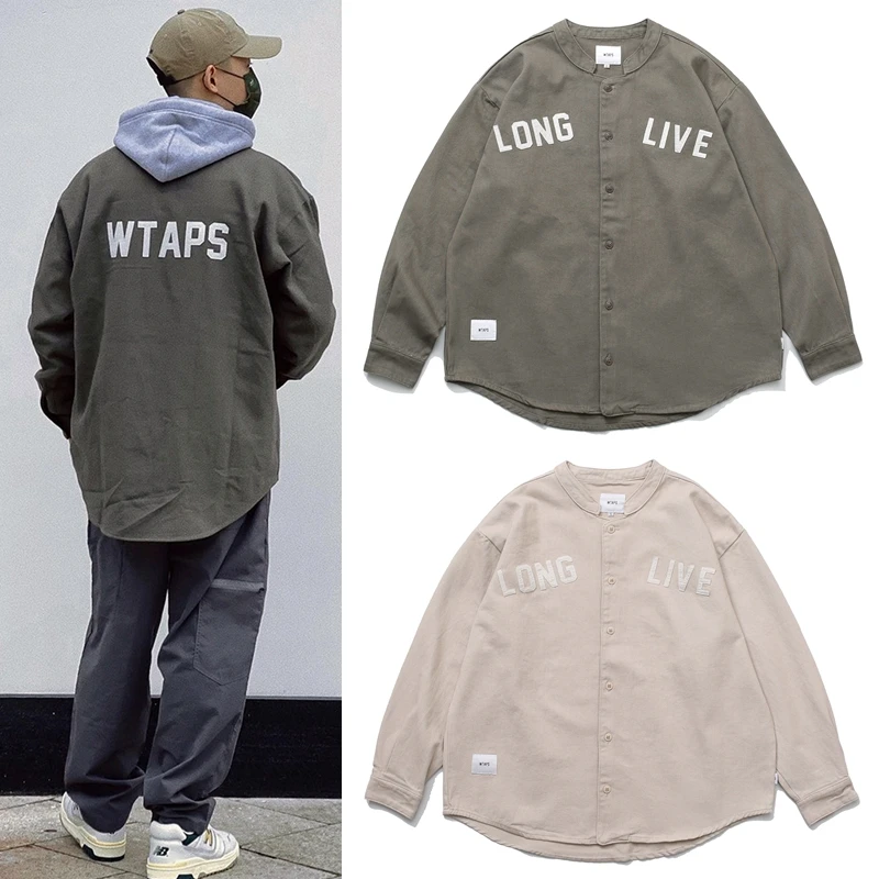 

Бейсбольная рубашка wtap свободного покроя, винтажная мужская куртка на осень и зиму, Повседневная тонкая куртка, топ WY738, 2023