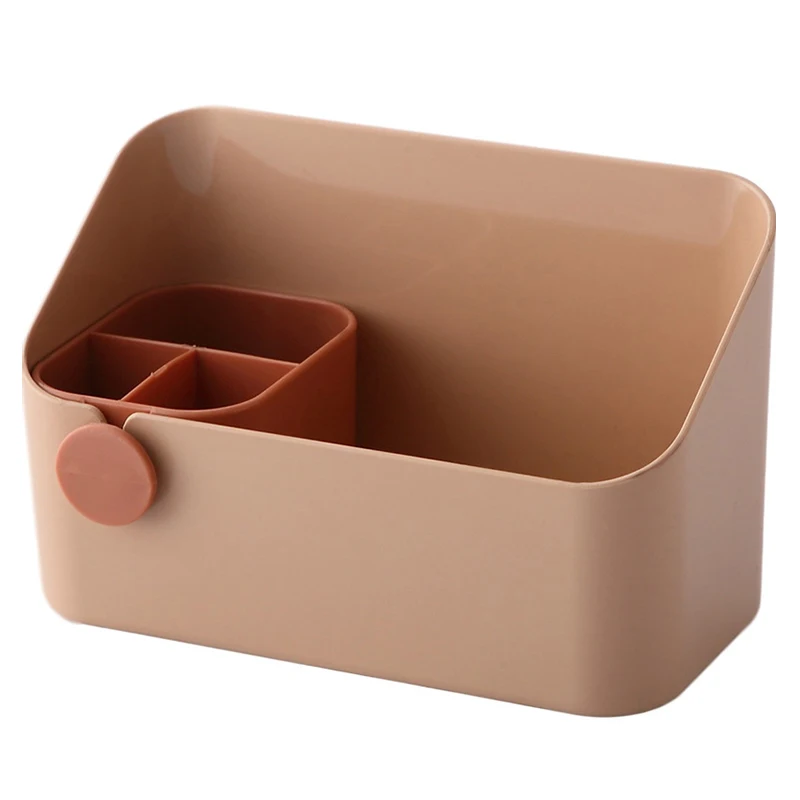 

Makeup Storage Organizer Cosmetics Plastic Storage Box Jewelry Nail Polish Organizers Bathroom Desktop Separated Storage Box
