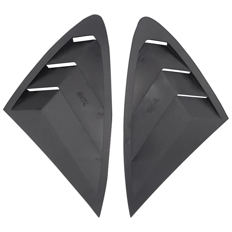 

1Pair Quarter Louver Cover Vents Rear Side Window Car Styling For Sonata 20Th Generation Black Quarter Louver Trim