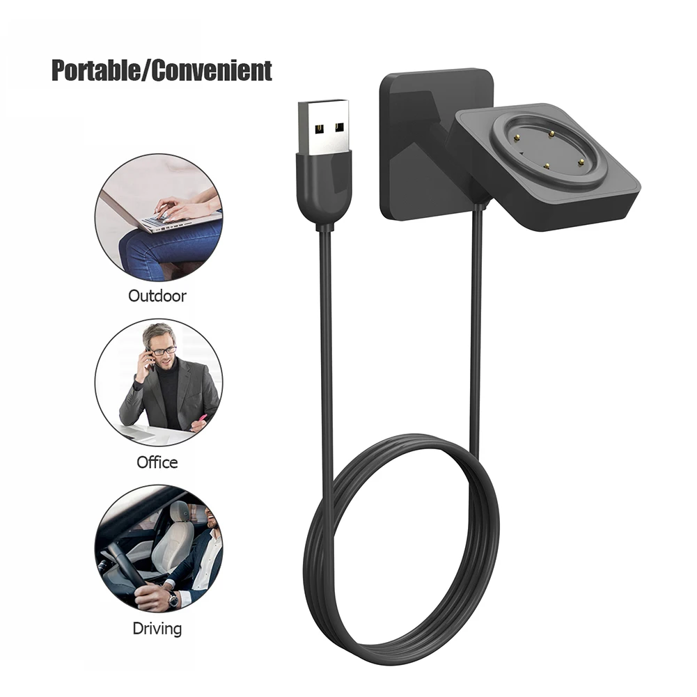 

1m Charger Cradle Cord 5V 1A USB Magnetic Charging Cable Smart Watch Accessories PVC for Polar Ignite/Ignite 2/Grit X/Grit X Pro