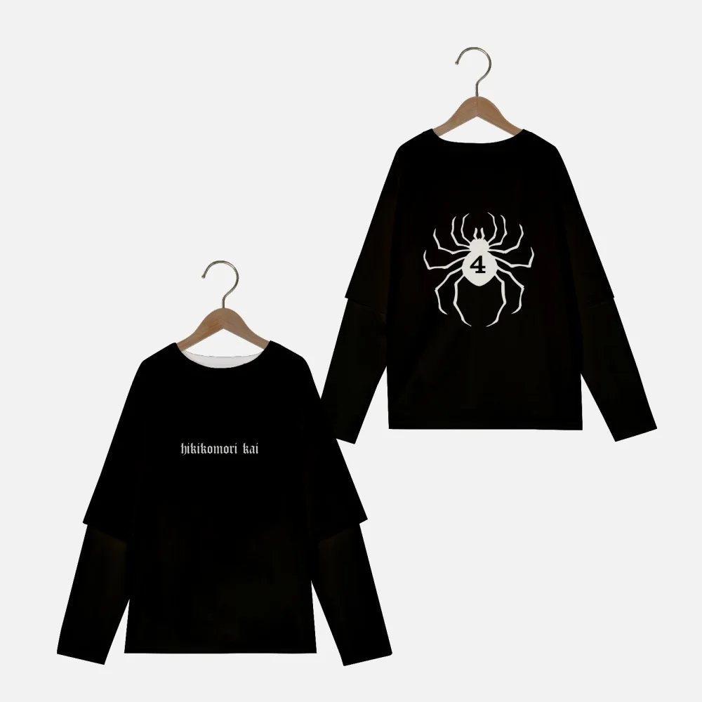 Hikikomori kai одежда паук. Кофта hikikomori kai. Hikikomori kai худи. Hikikomori kai longsleeve. Хикикаморикай.