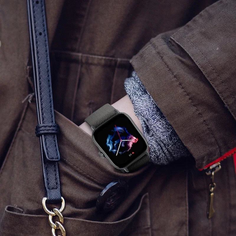 Фото Ремешки для часов 22 мм для Realme Watch 5/S2, регулируемый нейлоновый эластичный сменный браслет correa Realme Watch 2/3/S/3 2 S pro Band №5