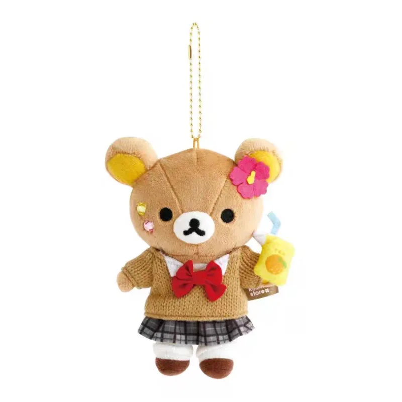 Фото Плюшевые брелоки-подарки Rilakkuma: Медведь-повар в студенческой форме, Желтый цыпленок, Япония, милые мягкие игрушки №5
