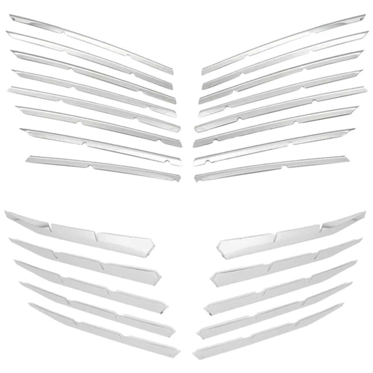 Для Peugeot 3008 GT 2016-2020 5008 2017-2020 передний бампер автомобиля из нержавеющей стали