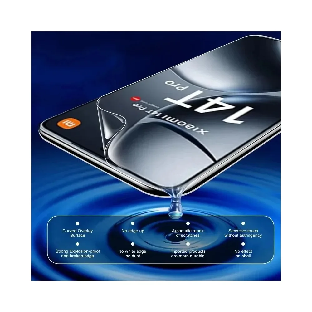 4 шт. гидрогелевой пленки для Realme GT Master, GT3, GT5, GT6, GT6T. Мягкая защитная пленка для экрана Realme GT7, GT7T, GT7 Pro, GT8, GT8 Pro HD. (art.: 3920dcceb54ce) - 3920dcceb54ce