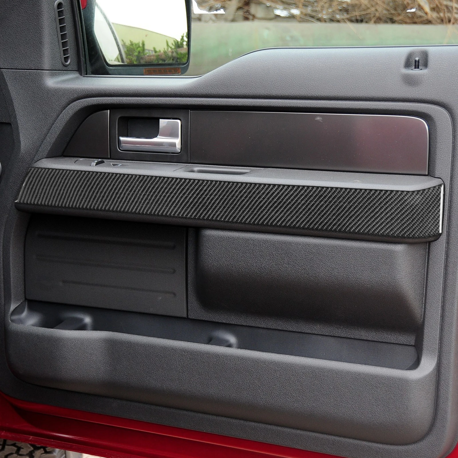 Аксессуары для Ford Raptor F150 2009-2014 натуральное мягкое углеродное волокно интерьерная