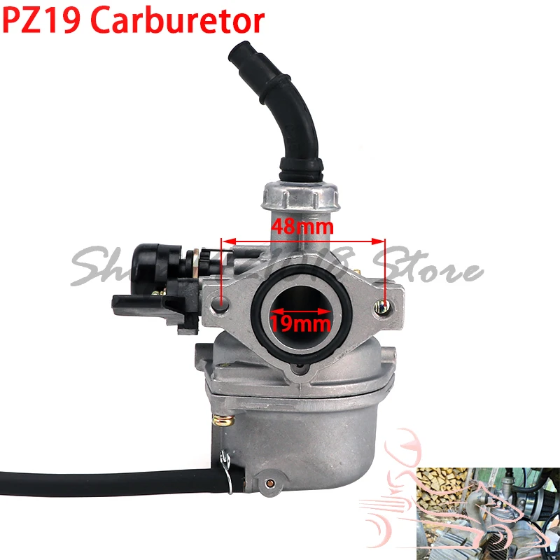 

Universal Carburetor PZ19 19mm Carb for 50 70 90 110 125cc ATV Quad 4 Wheeler Dirt Bike Motorbike Motorcycle Carburetors