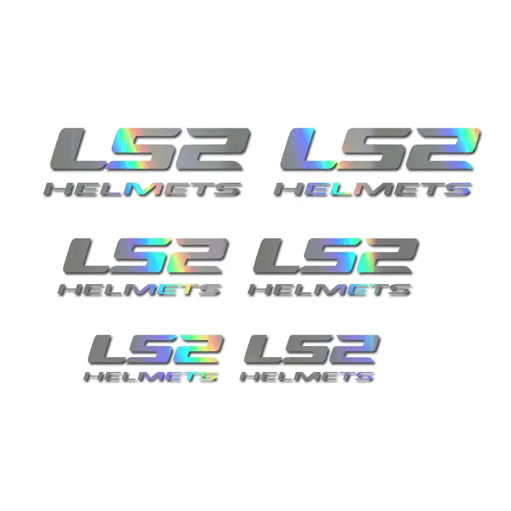 

6 шт. виниловые наклейки для шлема Ls2, наклейки для мотоцикла. Высококачественный винил