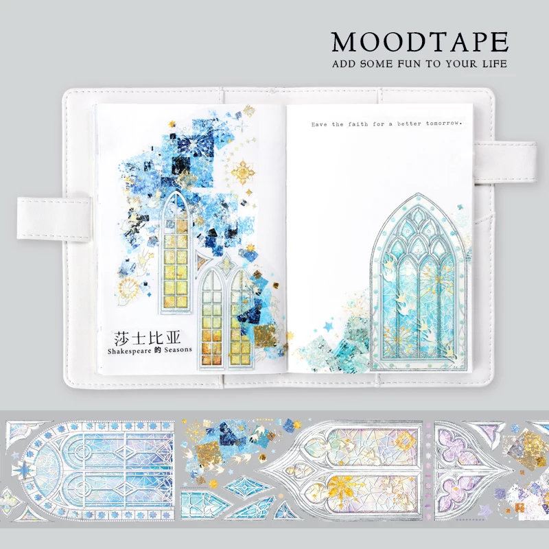 

Moodtape washi tape PET background sticker pack Scrapbooking Album diy handmade decoration sticker masking tape 705351974922