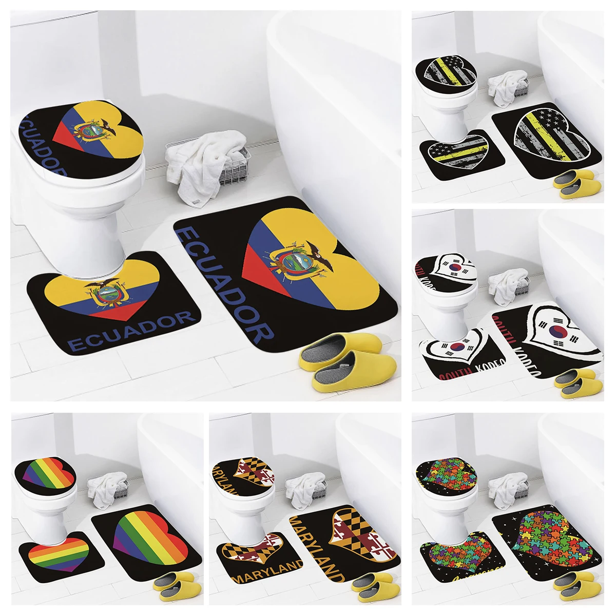 

Домашние напольные коврики для ванной комнаты в натуральном животном стиле, коврик для ног для ванной, современные аксессуары для ванной комнаты, Противоскользящий коврик для ванной