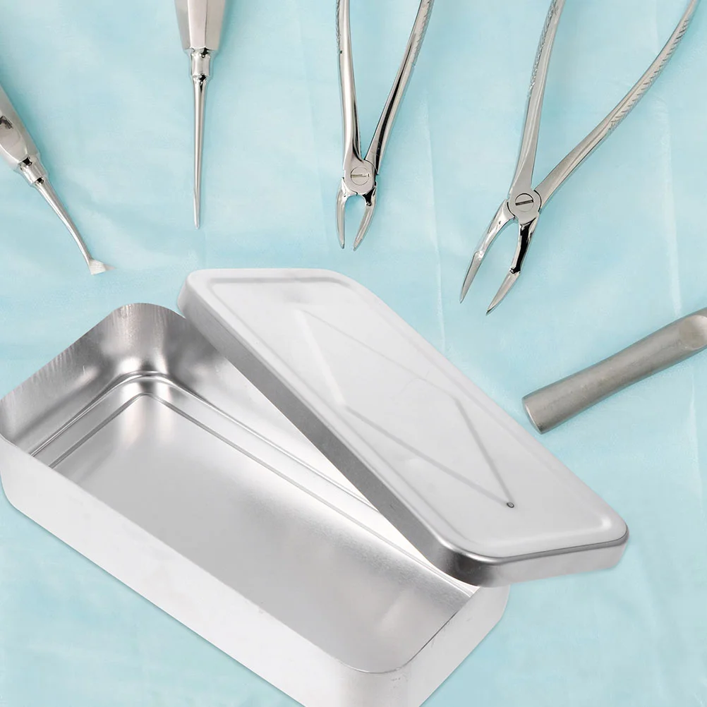 

Stainless Steel Sterilizer Beauty Needle Syringe Boxes Aluminum Tray Acupuncture Case