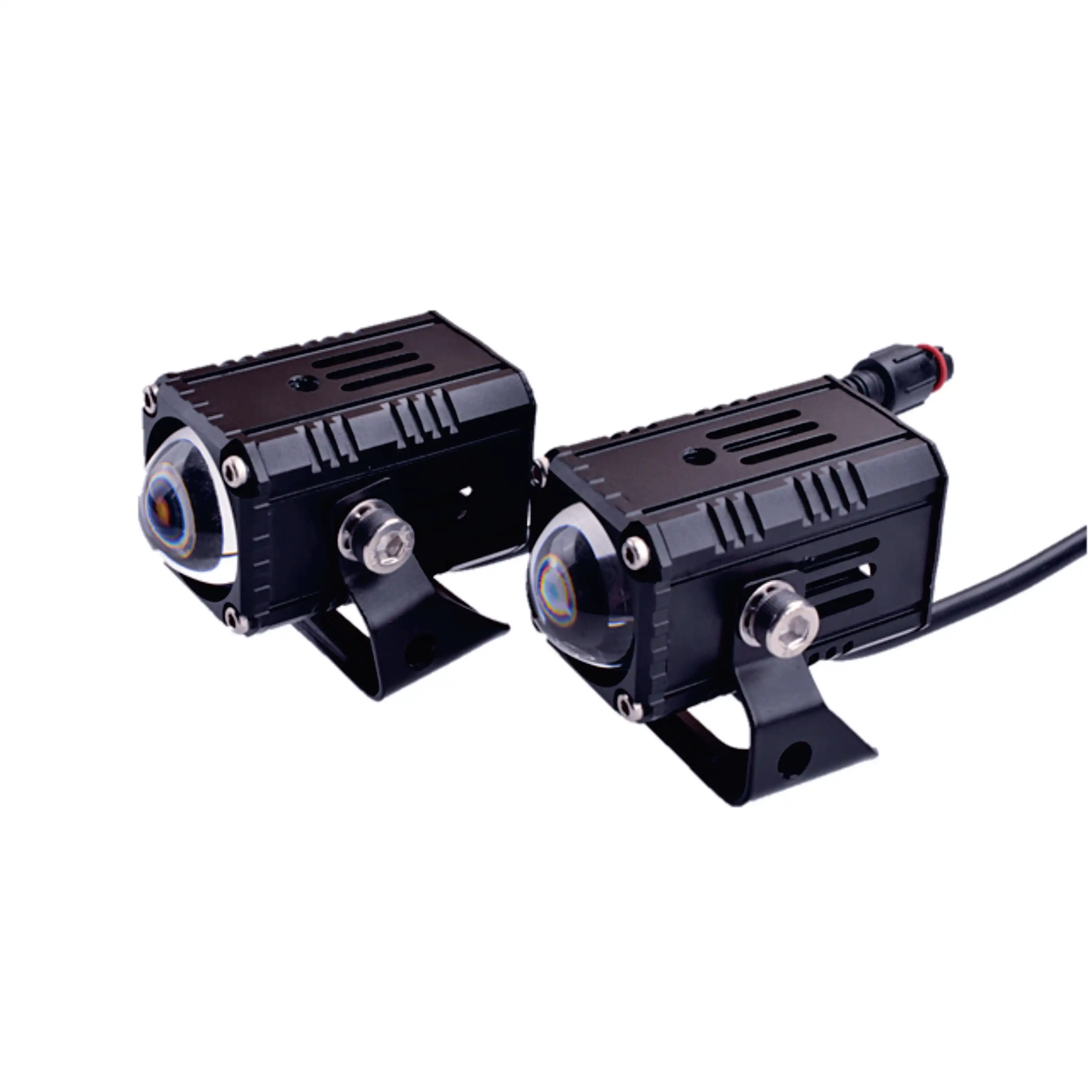 

X1 Motorcycle LED Spotlight Two-color Lens Exterior Car ATV Lights Driving Fog Auxiliary