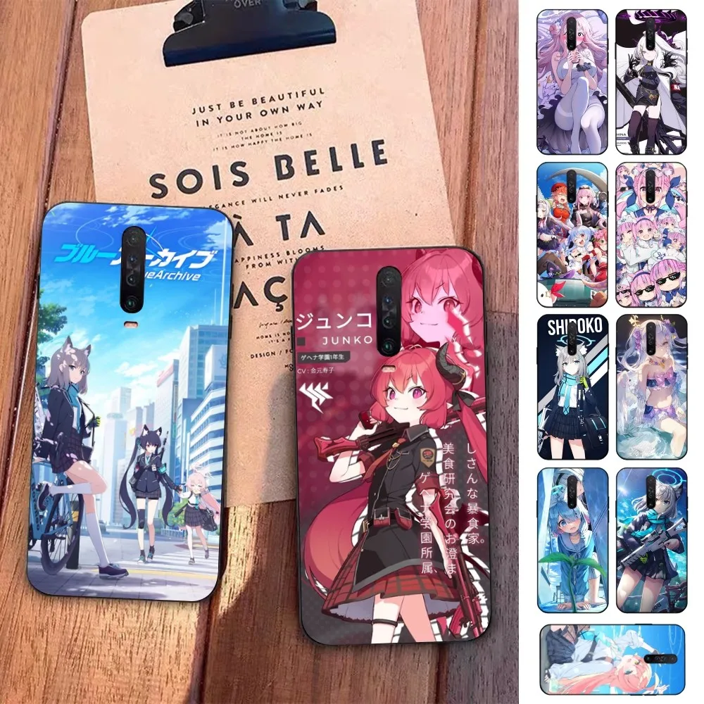

Blue Archive Phone Case For Redmi 5 6 7 8 9 10 plus pro 6 7 8 9 A GO K20 K30 K40 pro plus F3 Fundas