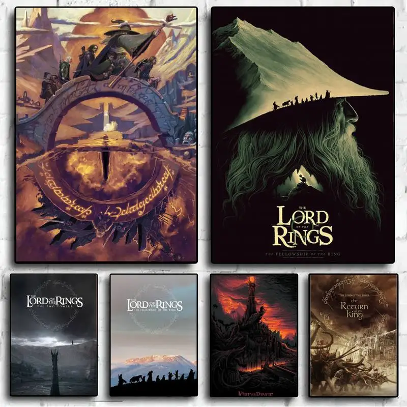 

T-The L-Lords of the R-Rings POSTER Wall Pictures For Living Room Fall Decor Small