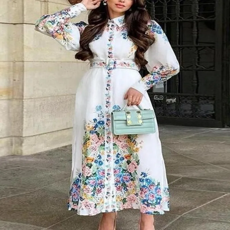 

African Dresses For Women Summer Fashion Dashiki Pleated Vestidos 2022 Spring New Arrival Robe Elegant African Party Maxi Dress