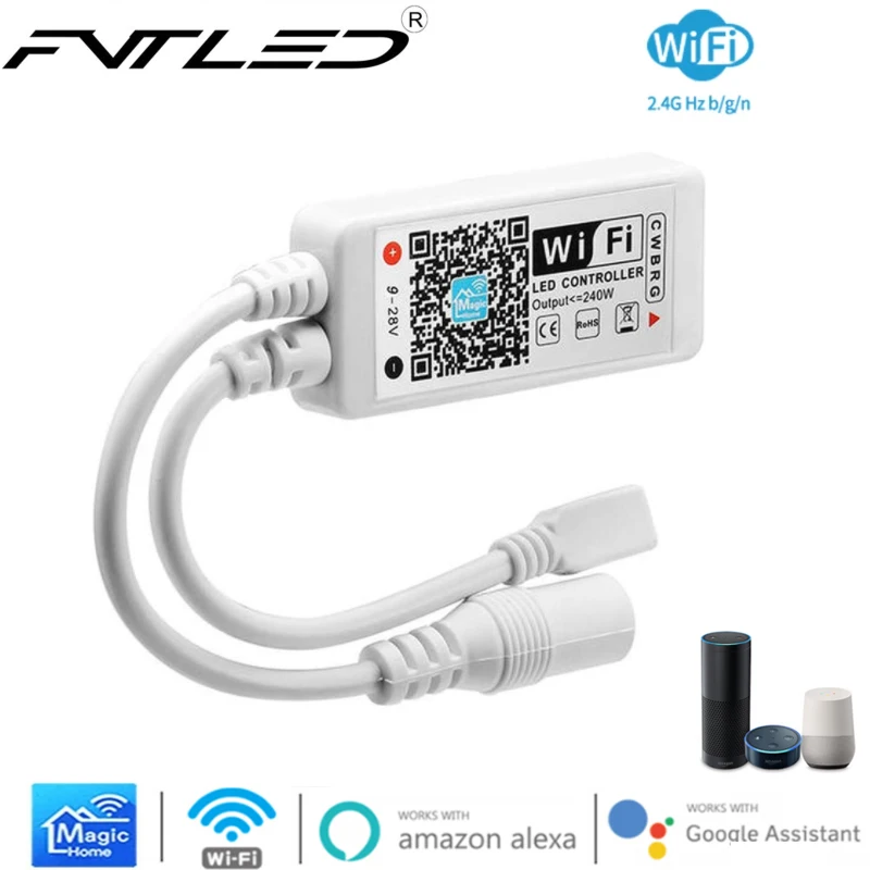 FVTLED WIFI светодиодный контроллер освещения Android IOS приложение Magichome одиночный RGB RGBW