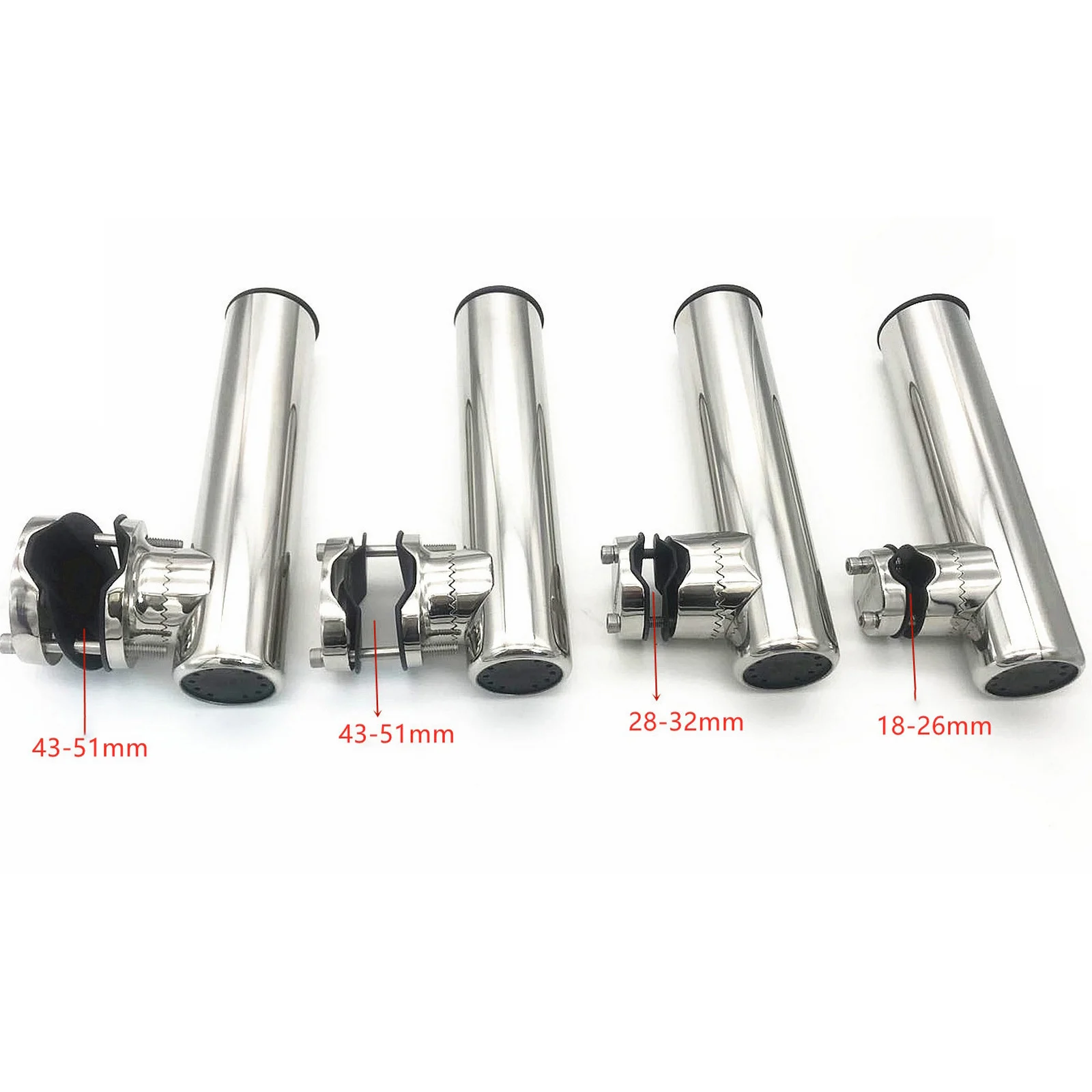 

Stainless steel Fishing Rod Holder Fishing Pole Mount Bracket Adjustable Boat Yacht Rod Holder Support For 18-51mm Fishing Rod
