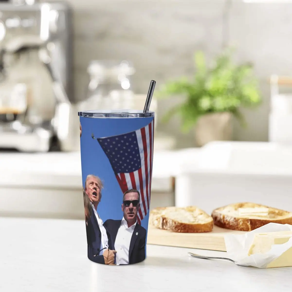 2024 Трамп ралли стрельба стакан Дональд выстрел чашки из нержавеющей стали
