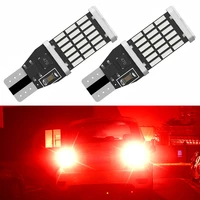 2pc high quality t15 w16w car led lights canbus no error 4014 smd for car interior accessories lamp tail reverse light 6000k red