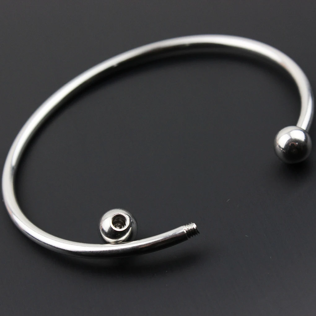

Bracelet Stainless Steel Bangle Woman Cuff Open DIY Handmade Chain Silver Jewelry Gift Decoration