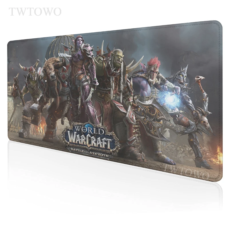 

Коврик для мыши World of Warcraft, большой Настольный коврик для клавиатуры HD под заказ, нескользящий, для офиса и геймеров