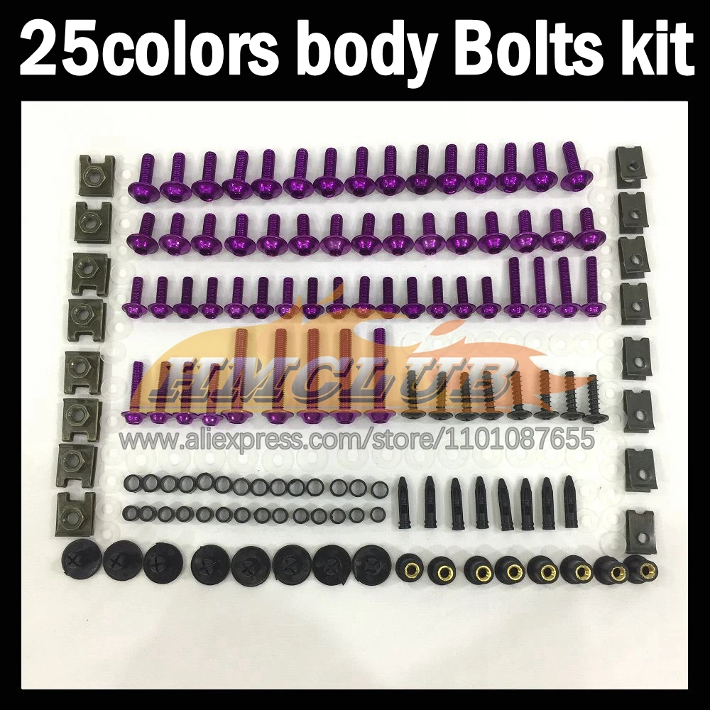 

268ps Full Screws Kit Body bolt For YAMAHA FZR250 R FZR 250 R FZR 250R FZR250R 90 91 92 1993 1994 1995 Fairing bolts screw NutS
