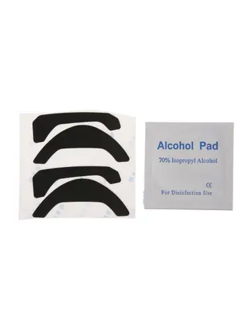 2 упаковки, профессиональные наклейки на коньки для мыши, коврик для ног, скользит, сменный изогнутый край для мыши KONE