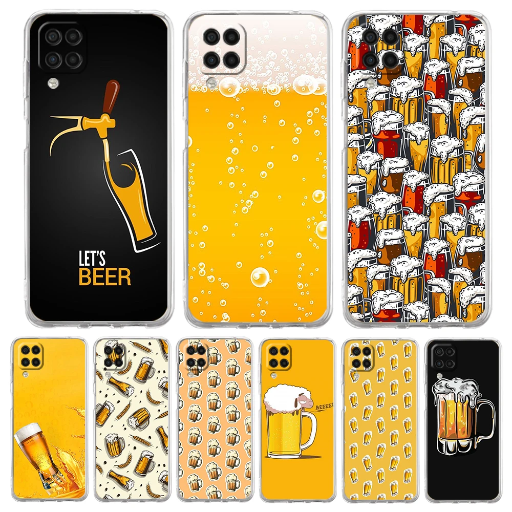 

Beers Alcohol Bubble Case for Samsung Galaxy A13 A22 A32 A52 A72 A51 A71 A11 A31 A41 A33 A53 A73 5G Transparent Silicone Shell