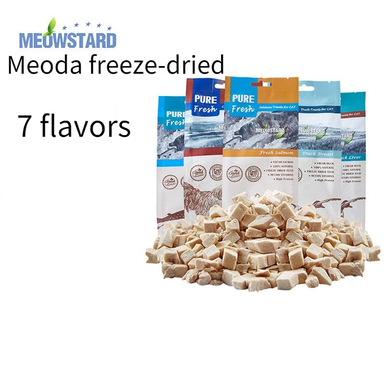 

Freeze-dried cat snacks with 7 different flavors jerky cat chewing products kitten adult cat teeth cleaning for Cats of All Ages