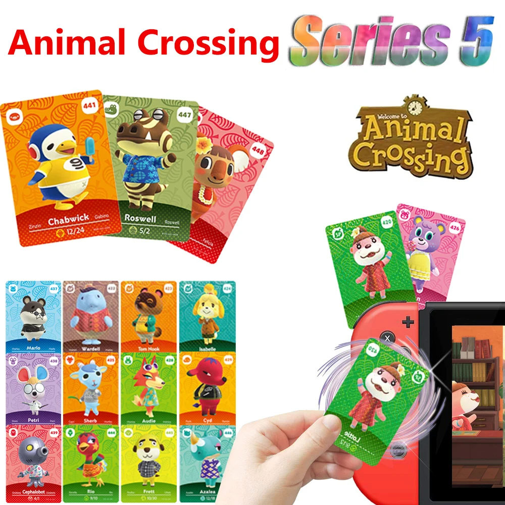 Новые карты для игр Amxxbo 401 до 448 52 шт. высококачественные NFC с животными бирки NS Switch