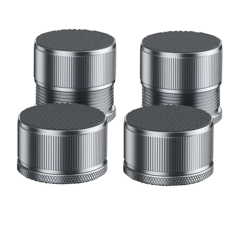 

4 Piece Bed Risers Heavy Duty Metal Furniture Risers Self-Adhesive Furniture Lifter Threaded Height Adjustment