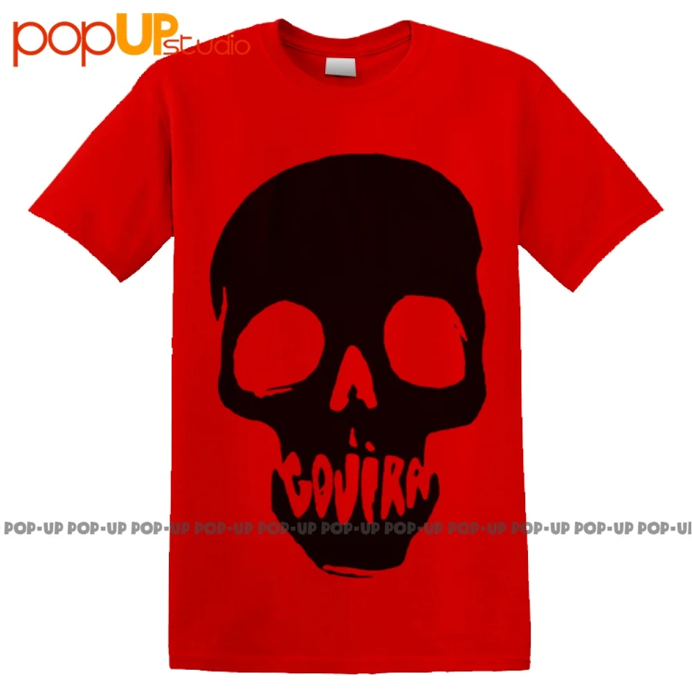 GOJIRA-Красная футболка с черепом