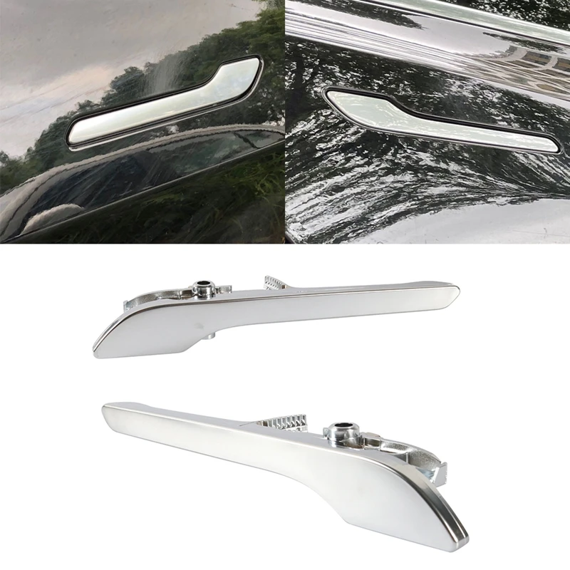 

Car Door Handles Chrome For 2017-2020 Tesla Model3 1081832-00-H For Tesla Accessories Right+Left 1081831