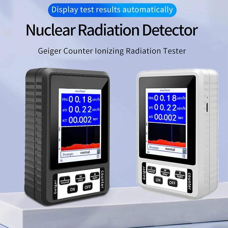 

Nuclear Radiation Detector Geiger Counter X γ β-rays Detecting Tool Real-time Mean Cumulative Dose Modes Radioactive Tester tool
