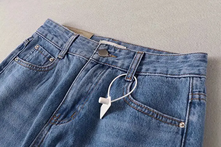 Withered Summer Boyfriend High Waist Bermuda 2023 American Retro Solid Color Washed Distressed Denim Shorts