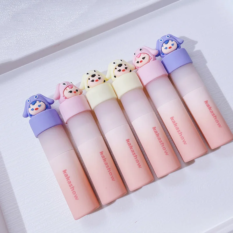 

Ins 2022 small milk mud cute cute cute lip mud Peach Lip Glaze Velvet Matte fog lipstick white lip gloss