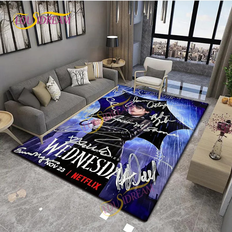 

3D забавные украшения в среду, Декоративные Мягкие плюшевые украшения Jenna Ortega для дома, для ванной, кухни, нескользящий ковер