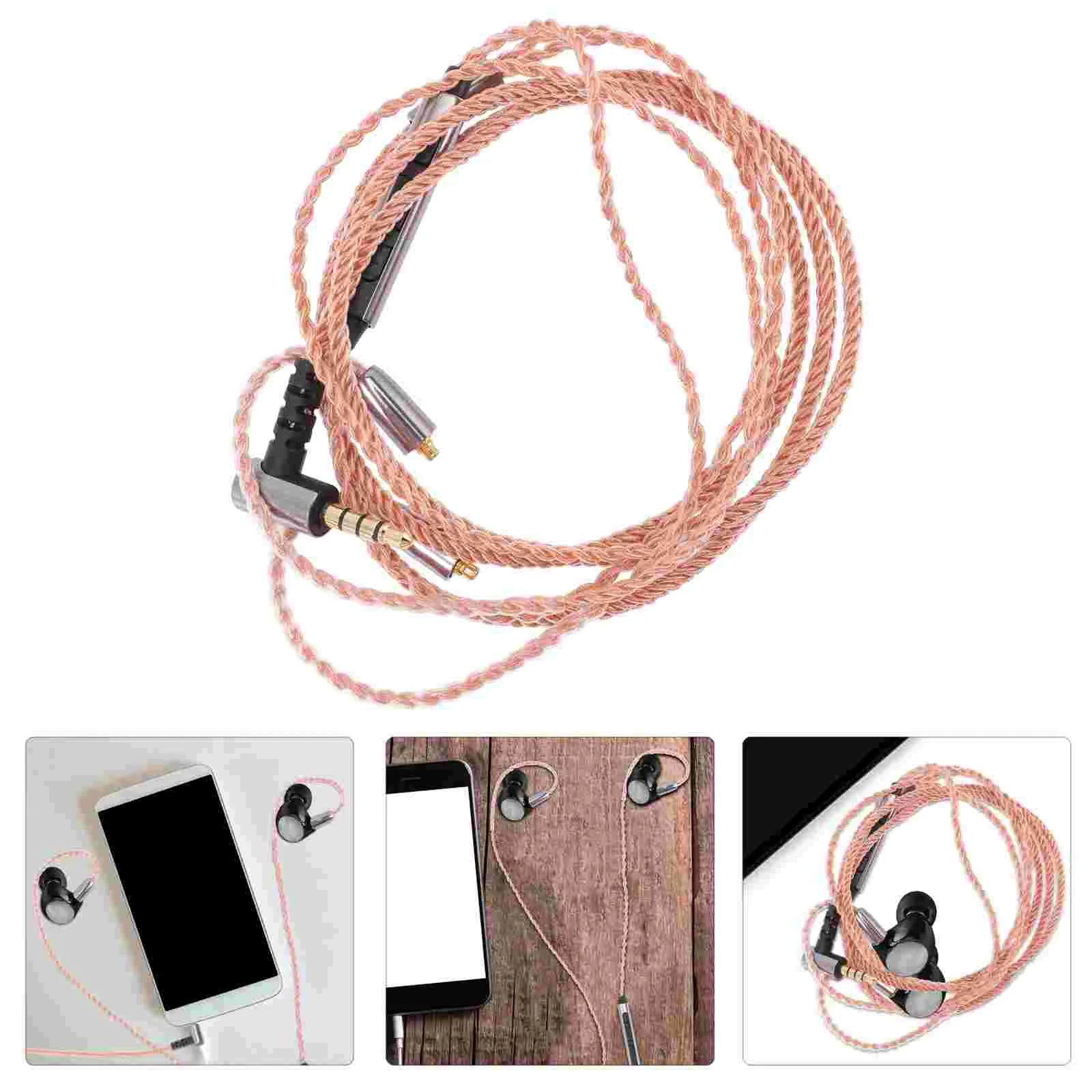 

Cable Earphone Wire Headphone Diy Headsetaudio Maintenance Repair5Mm Part Replacement Extension Cord Practical Plugsupplies