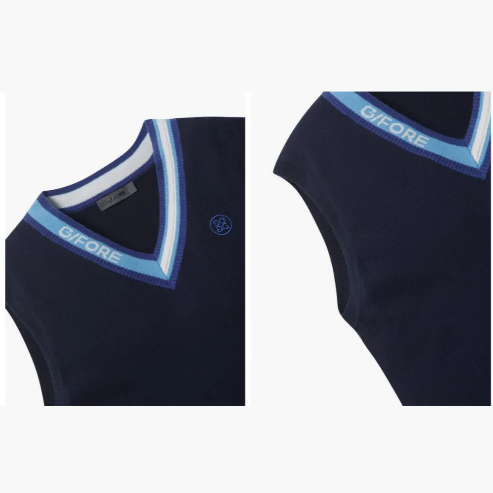 Knitted Vests for Men and Women V-neck Design Fashionable and Versatile Outdoor Casual Sweaters New Golf Clothes