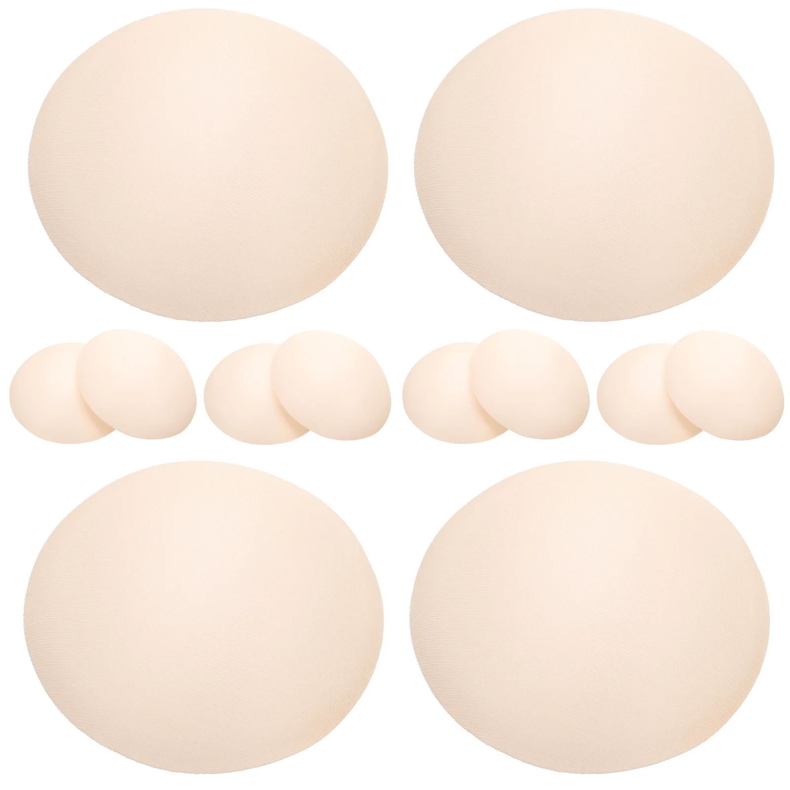 

3 Pairs Sports Pad Inserts Replacement Pads Sponge Pads For Sports Yoga Pad Insert ( 90L Skin Color ) Silicone