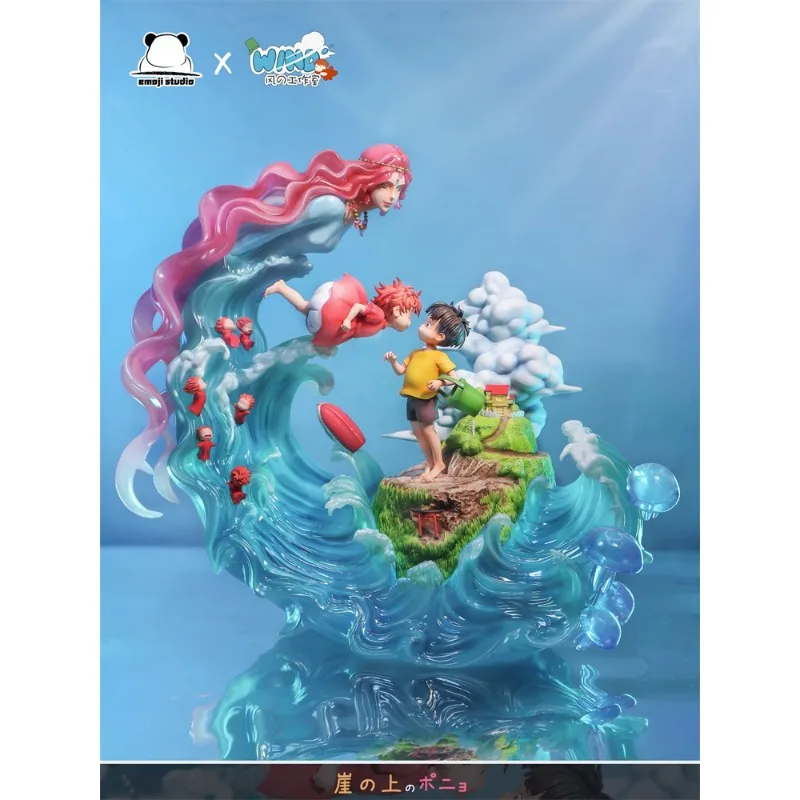 

Feng Emoji Ponyo and Sosuke Miyazaki Hayao Kanyu Kyi GK Handmade Statue Model Hobbies Collecting Gifts