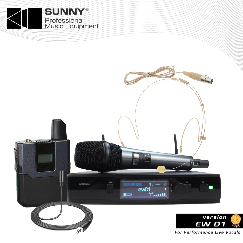 EWD1 EW D1 цифровая истинное разнообразие UHF Беспроводная микрофонная система