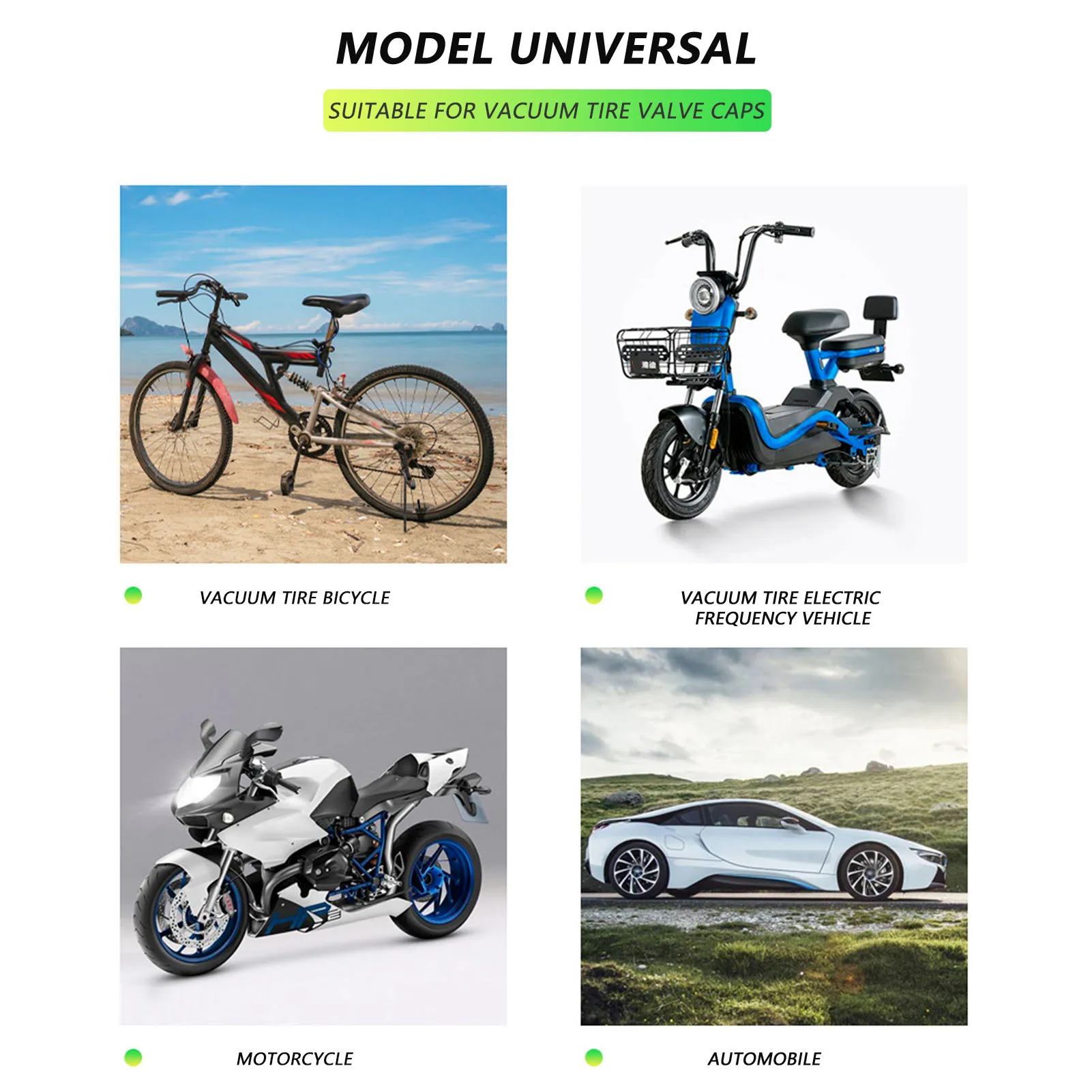 Florescent колпачки клапанов автомобильных шин универсальные для автомобилей