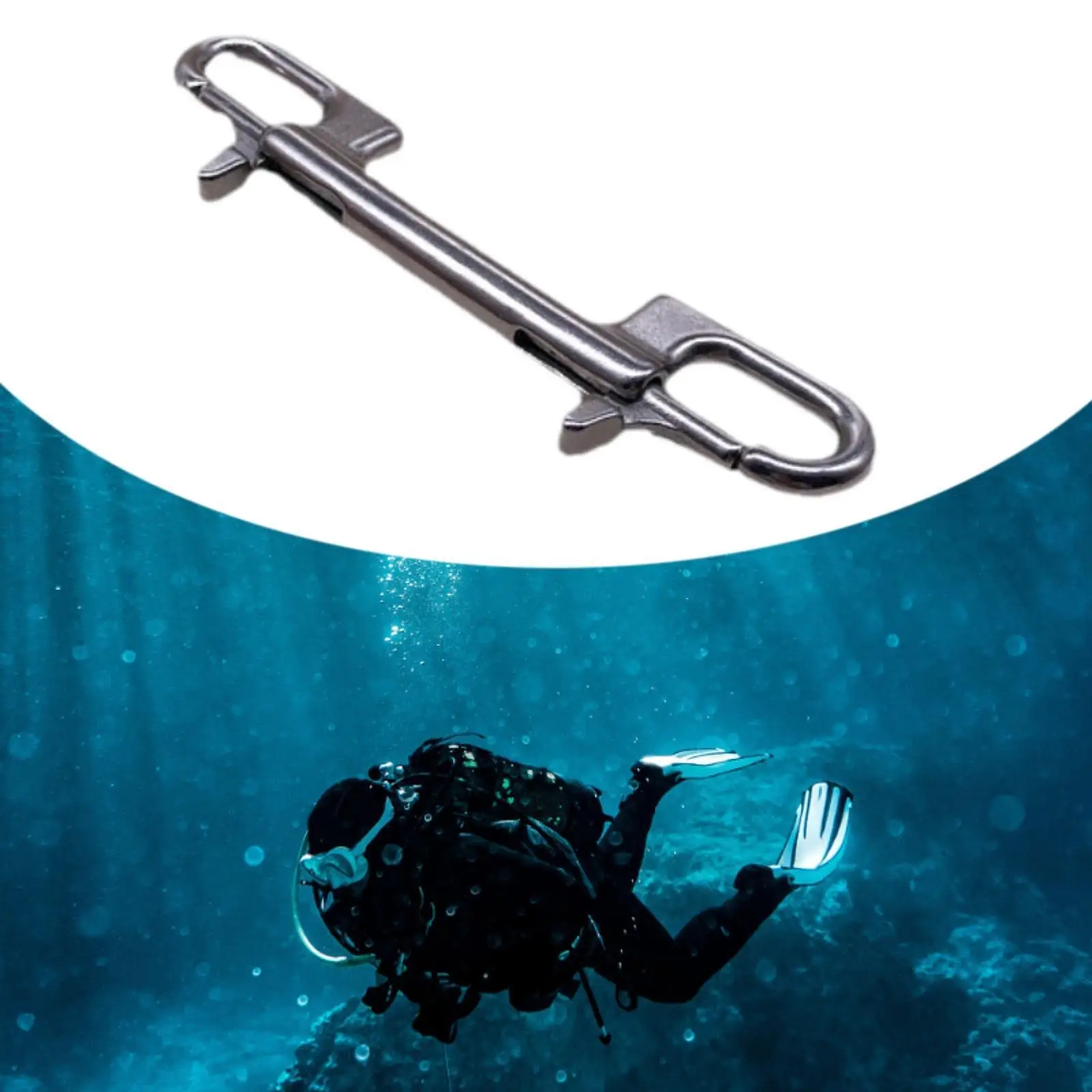 Двусторонний зажим с защелкой Легкий металлический крючок-карабин