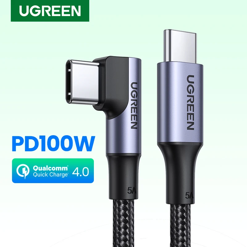 UGREEN USB Cable Type C To USB C PD100W 60W for MacBook Pro Samsung Xiaomi Quick Charge 4.0 PD Fast Charging Cable USB C Cable