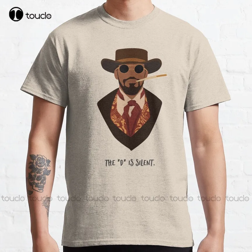 

silent d django django unchained movie Classic T-Shirt running shirt Custom aldult Teen unisex digital printing xs-5xl cotton