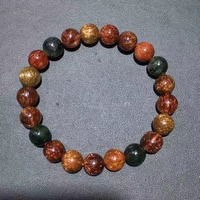 natural copper rutilated quartz bracelet gold rutilated crystal cat eye 9 5mm clear round beads women man bracelet aaaaa